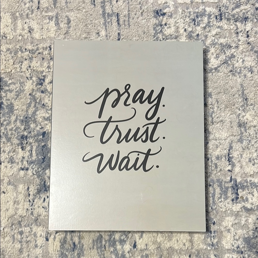 Gray Inspirational Wall Art Decor